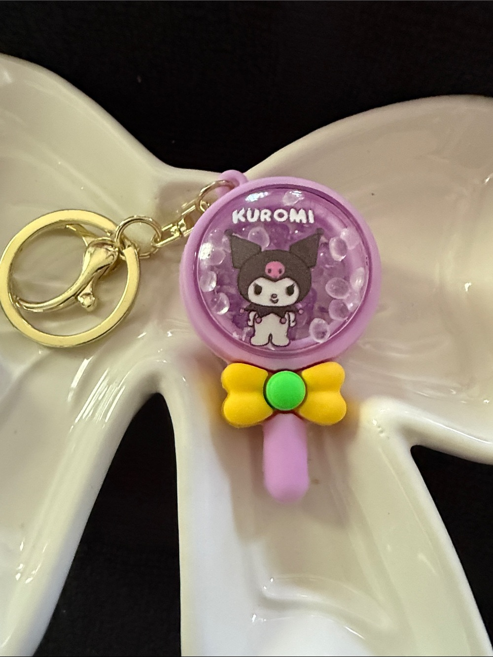 Purple Kids Keychain Bag Charm